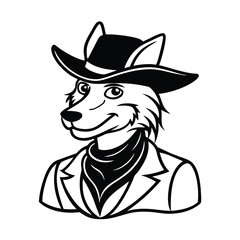 vector illustration of a dog