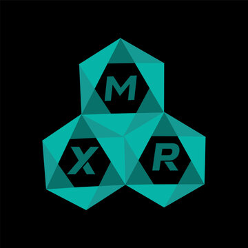 MXR creative minimalist letter logo. MXR unique vector initials alphabet letter logo design
