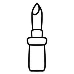 vector illustration of lipstick cosmetic