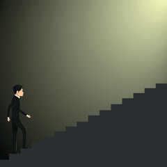 Obraz premium The man who walked into the light