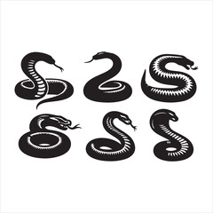 vector illustration of an abstract snake