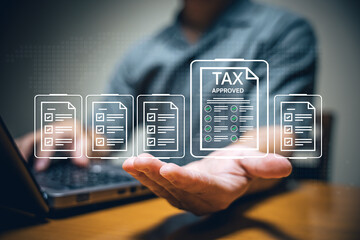 Tax approval process simplified digital document management in business office environment informative perspective