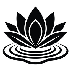 vector illustration of lotus flower