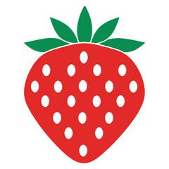 vector illustration of a strawberry