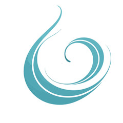 Obraz premium A Graceful Wave Vector Design