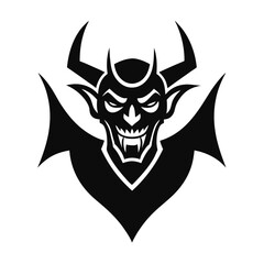 demon-or-devil-mascot-logo with wings
