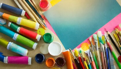 Abstract Colorful Template with Space for Text