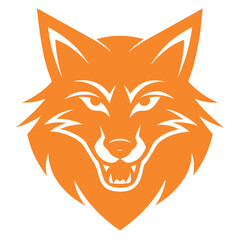 vector illustration of a cartoon fox