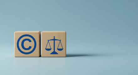Copyright Law: Protecting Intellectual Property. Fair Use, Legal Compliance & Creative Rights. Licensing and Enforcement concept.