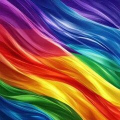 Obraz premium Colorful flowing rainbow abstract design