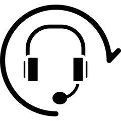 Call Center Icon Vector Element