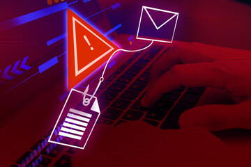 cyber crime phishing mail , security awareness to protect important data hacking