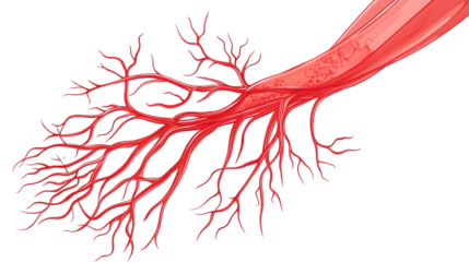  Peripheral Arterial Disease Diagram Vector Illustration on Transparent Background