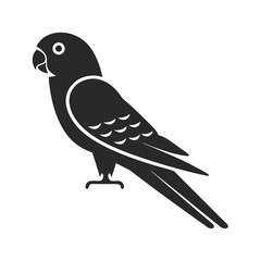 Budgerigar icon silhouette vector illustration