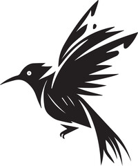 Flying Bird silhouette vector