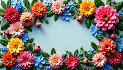Fototapeta premium Intricate floral bouquets within tessellated hexagons, wallpaper, modern