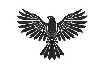 Obraz premium Kestrel icon silhouette vector illustration