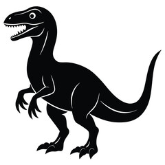 Tyrannosaurus rex vector illustration silhouette with animal and wildlife design