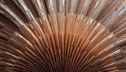 Artistic installation contemporary gallery abstract sculpture urban environment close-up view creative expression