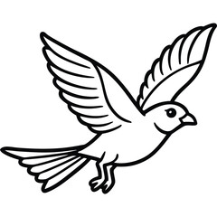 vector illustration of a dove