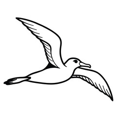 white stork silhouette