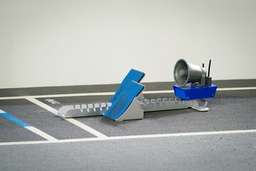 Starting block used for Sprint running