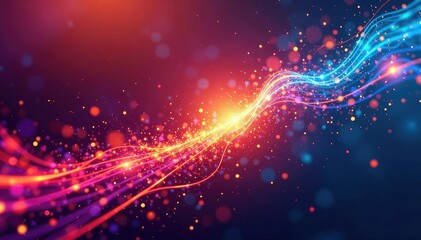 Fototapeta premium Abstract art depicting a delayed design element , shape, style