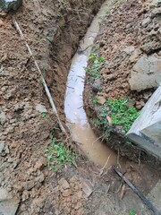 concrete blocks on the ground