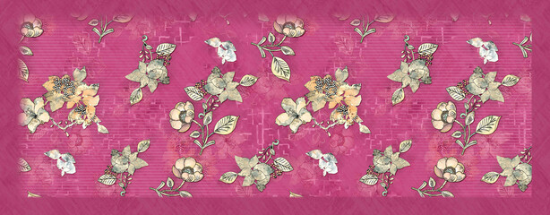 BEAUTIFUL TEXTILE DUPATTA PATTERN,DIGITAL PRINT.duppata