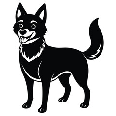 vector illustration of a dog