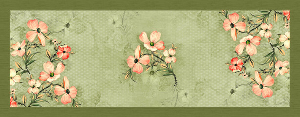 BEAUTIFUL TEXTILE DUPATTA PATTERN,DIGITAL PRINT.duppata