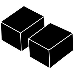 Pair of Yoga Blocks Illustration for Balance and Support in Fitness Routines