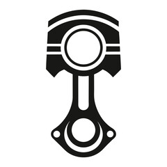 Piston Silhouette Icon Vector High Quality Engine and Mechanical Illustrations for Creative Use