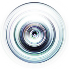 Colorful radial motion effect. Abstract rounded background. Color curves and sphere.