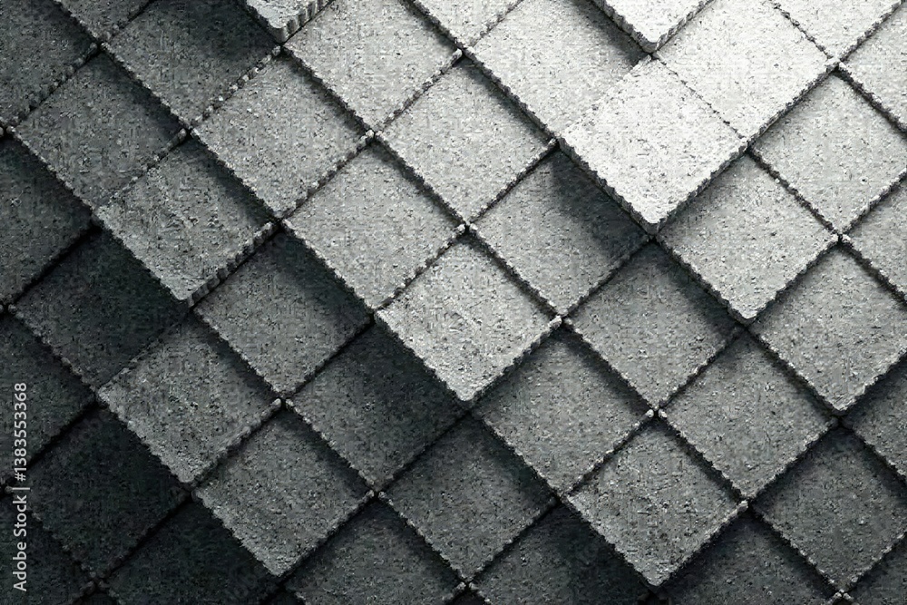 Canvas Prints subtle grayscale lattice, overlapping squares, symmetry, simple pattern, simple