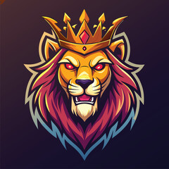 Crowned Crocodile King - Royal Reptile with Powerful Presence, Vector Icon Illustration