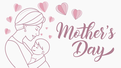 Happy Mother's Day Colorful Vector	
