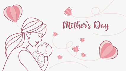 Happy Mother's Day Colorful Vector	