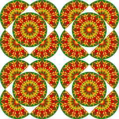 african mandala pattern. vector illustration