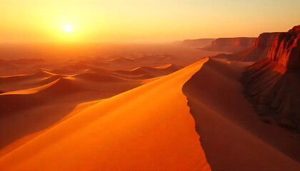 Fototapeta premium sunset in the desert