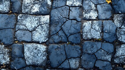 Weathered cobblestones with a timeless charm and intricate patterns create a textured visual narrative of urban history.