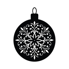 Fototapeta premium Download Christmas Ornament Silhouette Vectors – Perfect for Holiday Projects