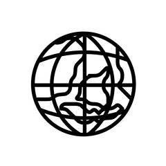 Obraz premium earth globe icon vector illustration 