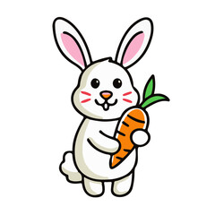 rabbit with carrot