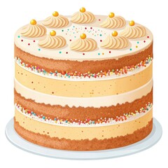 piece of cake with cherries