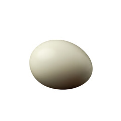 boiled egg isolated on white background 