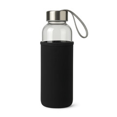 Obraz premium Reusable Water Bottle with Sleeve, Transparent Background PNG