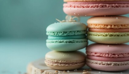 Obraz premium colorful macaroons isolated on white