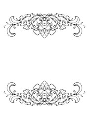 vintage floral frame