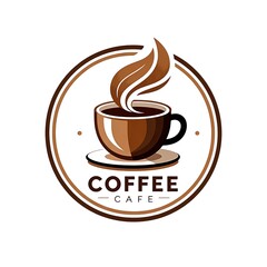 Minimalist Coffee Logo with Cup